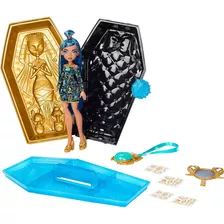 Monster High Kit De Muñeca Y Belleza, Cleo De Nile Golden