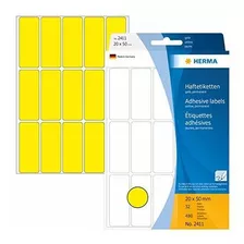 Etiqueta - Herma 2411 Multi-purpose Labels 20x50 Mm Yellow P