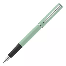 Waterman Allure Pastel Verde Pluma Fuente Estilográfica Color De La Tinta Azul