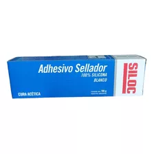 Adhesivo Sellador Blanco Siloc X 100 G 100% Silicona