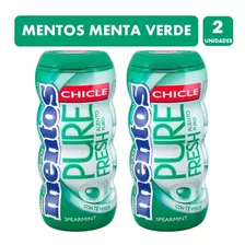 Mentos Sin Azúcar - Chicle Sabor Menta Verde, Pack 2unidades