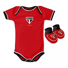 Kit Body E Pantufa Times De Futebol Original Torcida Baby