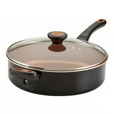 Sarten 3,8 L Con Tapa Aluminio Y Cobre Farberware Color Negro