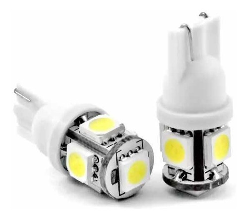 2x Foco Canbus T10 5 Smd 5050 Blanco 6k W5w W3w Error Free Foto 2