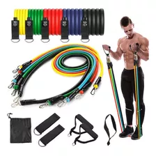 Kit 11 Elastico Extensor Treino Academia Exercícios Em Casa