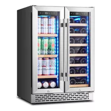 Plotanis Refrigerador De Vino Y Bebidas De 24 Pulgadas, Enfr