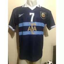 Camiseta Argentina Sub 20 2001 Reebok Saviola #7 River M - L