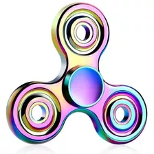 Arco Iris Edc Fidget Triángulo Mano Spinner Metal Tdah Autis