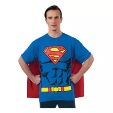 Dc Comics Superman Costume Camiseta Con Capa