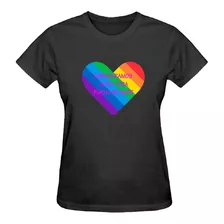 Camiseta Baby Look Feminina Frase Lgbt Amor Justo Camisa