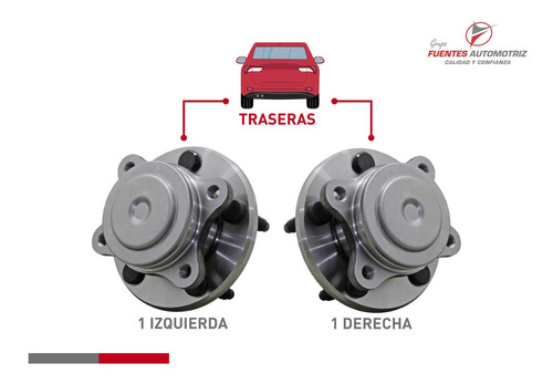 Par 2 Maza Rueda Trasera Izq Der Mercury Montego 2006 Abs Foto 2