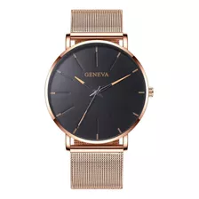 Reloj V A410 Elegante Y Minimalista Con Correa De Malla Dial