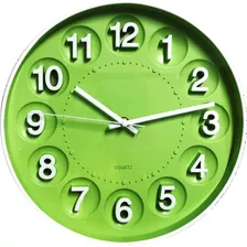 Relógio De Parede Verde Rs-09752co