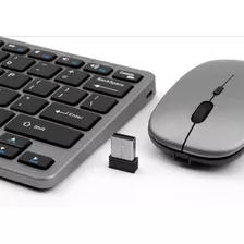 Teclado Mouse S/fio, Bluetooth, 2.4ghz Bateria Recarregavel