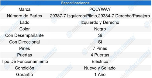 2-espejos Gmc Envoy (02-09) Polyway Foto 3