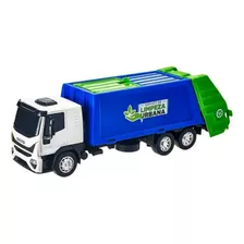 Carrinho Brinquedo Caminhão Iveco Coletor Lixo Miniatura 342