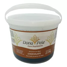 Cera Depilatória Dona Pele Chocolate Kit C/ 2 De 2,3kg