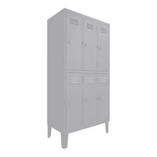 Lockers 3 Cuerpos 6 Puertas