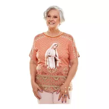 Blusa Estampada Feminina Nossa Senhora De Fátima