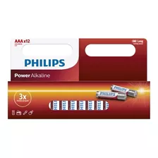 Pilas Alcalinas Philips Aaa Lr03 1.5v - Pack De 12 Unidades