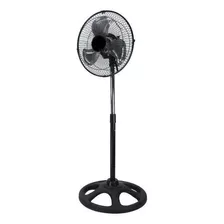 Ventilador De Pie Eiffel E-510 Negro Con 3 Palas Color Gris De Chapa, 10 De Diámetro 220 v