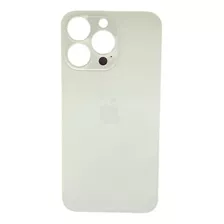 Tampa Traseira Vidro iPhone 13 Pro Max Furo Maior Branco