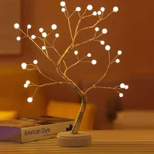 Yiliaw Luz De Arbol De Bonsai De Mesa Con 36 Perlas Led L