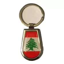 Chaveiro Oval Da Bandeira Do Líbano