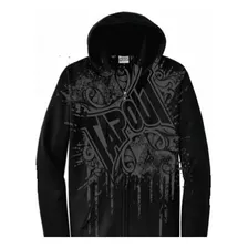 Campera/canguro Tapout Knocked Out Zipup Negro-talle S