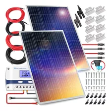 Serenelife Kit De Inicio Solar Portatil De 200 Vatios Y 12 V
