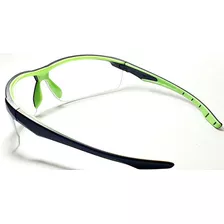 Óculos Ciclismo Vôlei Esportivo Epi Sol Uv400 Neon Steelflex Cor Da Armação Verde E Preto Cor Da Lente Incolor