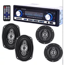 Stereo Bluetooth Estereo Jsd-5 Auto Usb Mp3 Fm + 4 Parlantes