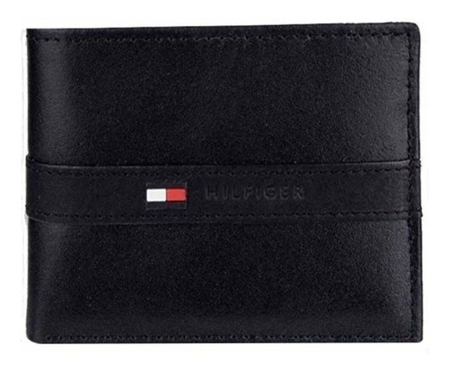 Billetera Tommy Hilfiger 31tl22x062 Black Cuero