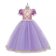 Lazhu Rapunzel Vestidos Roupas Infantis Meninas