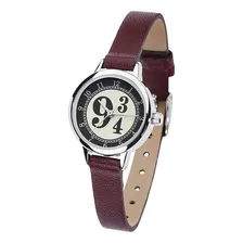 Harry Potter Andén 9 3/4 Relojes Borgoña Para Mujer, Multico