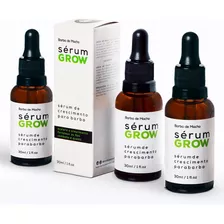 Kit Sérum Grow 3 Meses Nasce Pelo Barba Cabelo Sobrancelha Fragrância Amadeirado Suave