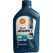 Aceite Motor Shell Advance 10w40 Ax7 4t - 1 Litro
