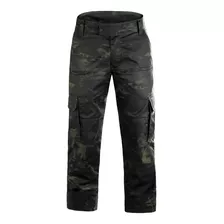 Calça Cargo Militar Multicam Black Proteção Uv50+ Use Tático