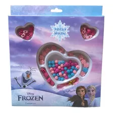 Set Armar Bijou Pulseras Frozen Mostacillas Corazon