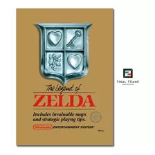 Pôster The Legend Of Zelda Nes Nintendo Retro 29,7x42cm