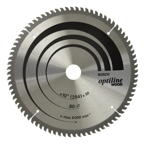 Hoja Sierra Ingletadora Bosch 10 PuLG 254mm 80 D Madera Dgm