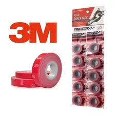 Cartela Fita Dupla Face 3m Automotiva 11mm X 3 Metros 10 Uni