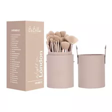 Set 24 Brochas Con Estuche Marca Bebella Night To London Color Nude