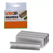 Grampas Grapas X 1000u Para Engrampadora 12 Mm Lisas Labor