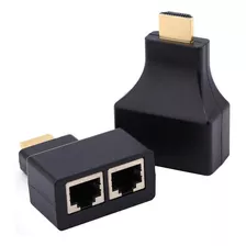 Extensor Alargue Hdmi Por Utp 30mts Pasivo Rj45 Audio Video