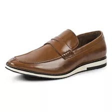 Sapato Casual Masculino Loafer Italy Reverso 1104 Caramelo