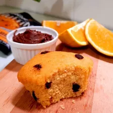 Muffin Laranja Com Gostas De Chocolate Zero Sem Lactose 40g