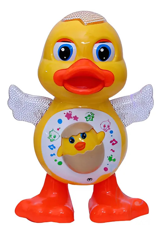 Patinho Dançante Brinquedo Musical Dança, Luz E Som Infantil