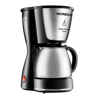 Cafeteira Mondial Dolce Arome Inox C-34 Semi Automática Preta De Filtro 110v