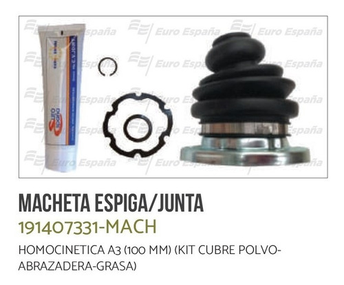 Macheta Junta Homocinetica Vw A3  B191407331mach Euro Espaa Foto 2